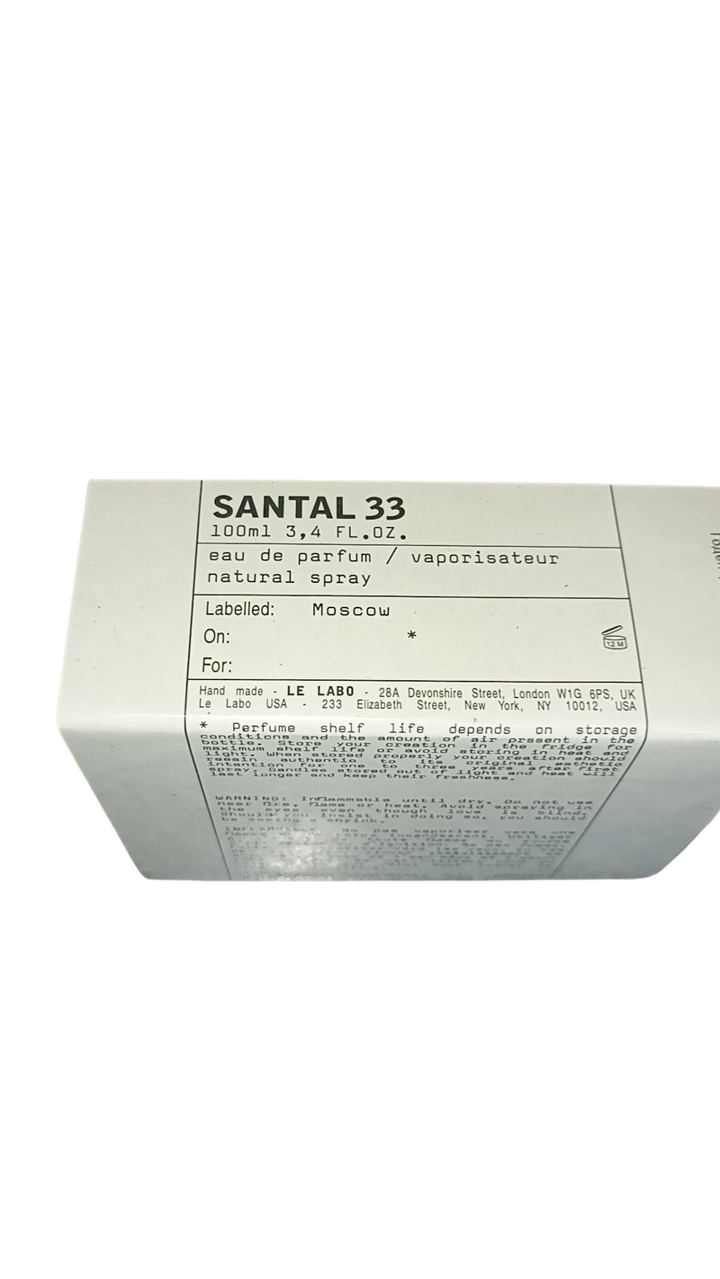 Santal 33 - Le labo - Eau de parfum - 100/100ml